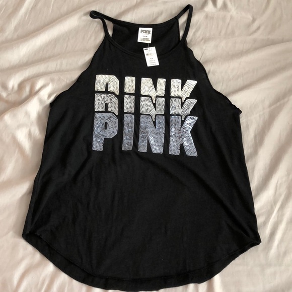 PINK Victoria's Secret Tops - NWT Pink Bling Tank Top